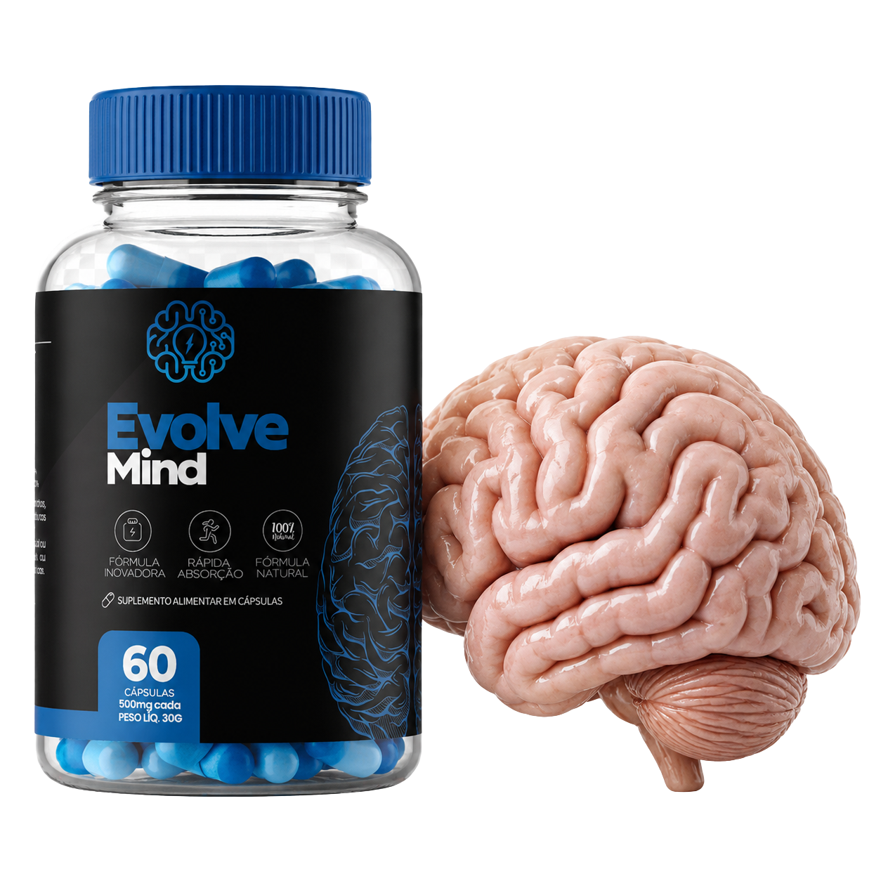 Cérebro com atividade neural